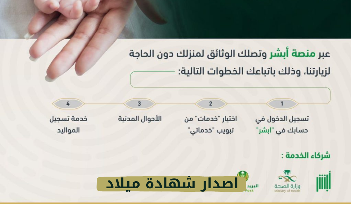 الأحوال المدنية توضح رسوم استخراج شهادة ميلاد
