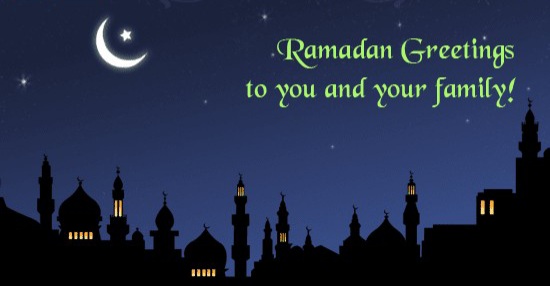 تهنئة رمضان بالانجليزي